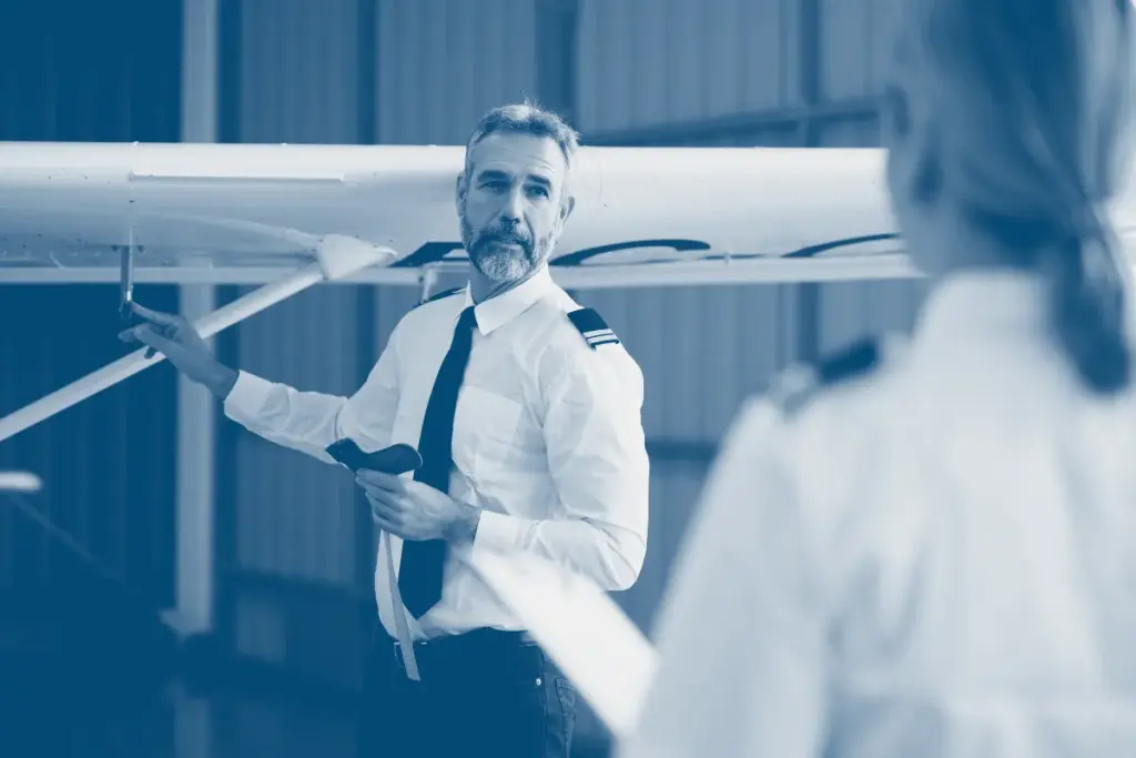 Pilot completing a Flight Risk Assessment Tool (FRAT) before departure